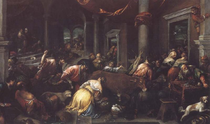 Jacopo Bassano Christ Driving the Traders from the Temple Sweden oil painting art